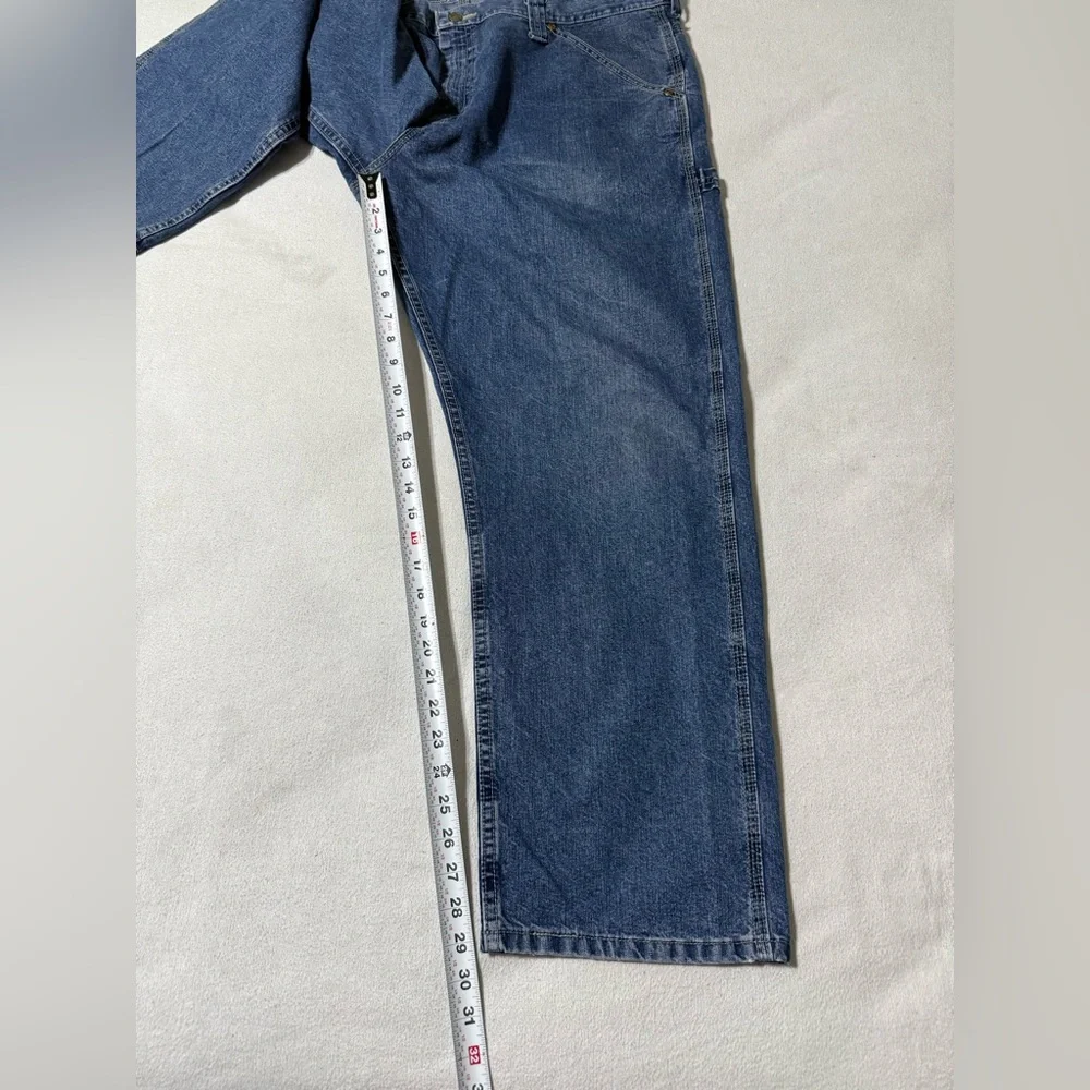 VTG Lee Jeans Mens 40x29 Blue‎ Carpenter Baggy Straight Y2K Skate Workwear